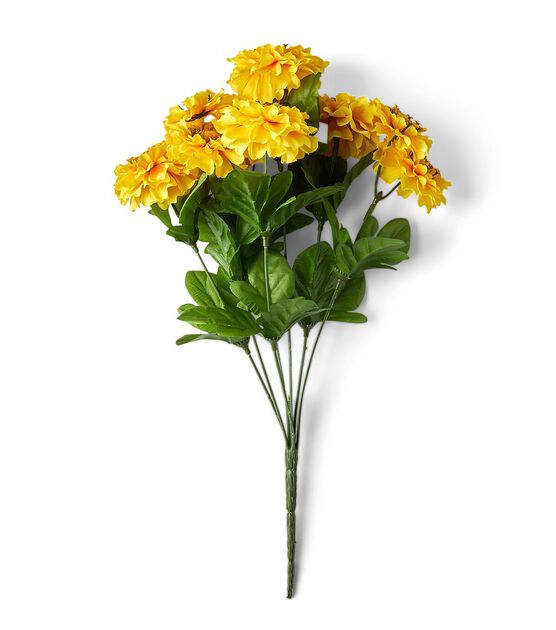 15" Summer Yellow Zinnia Bush by Bloom Room, , hi-res, image 2
