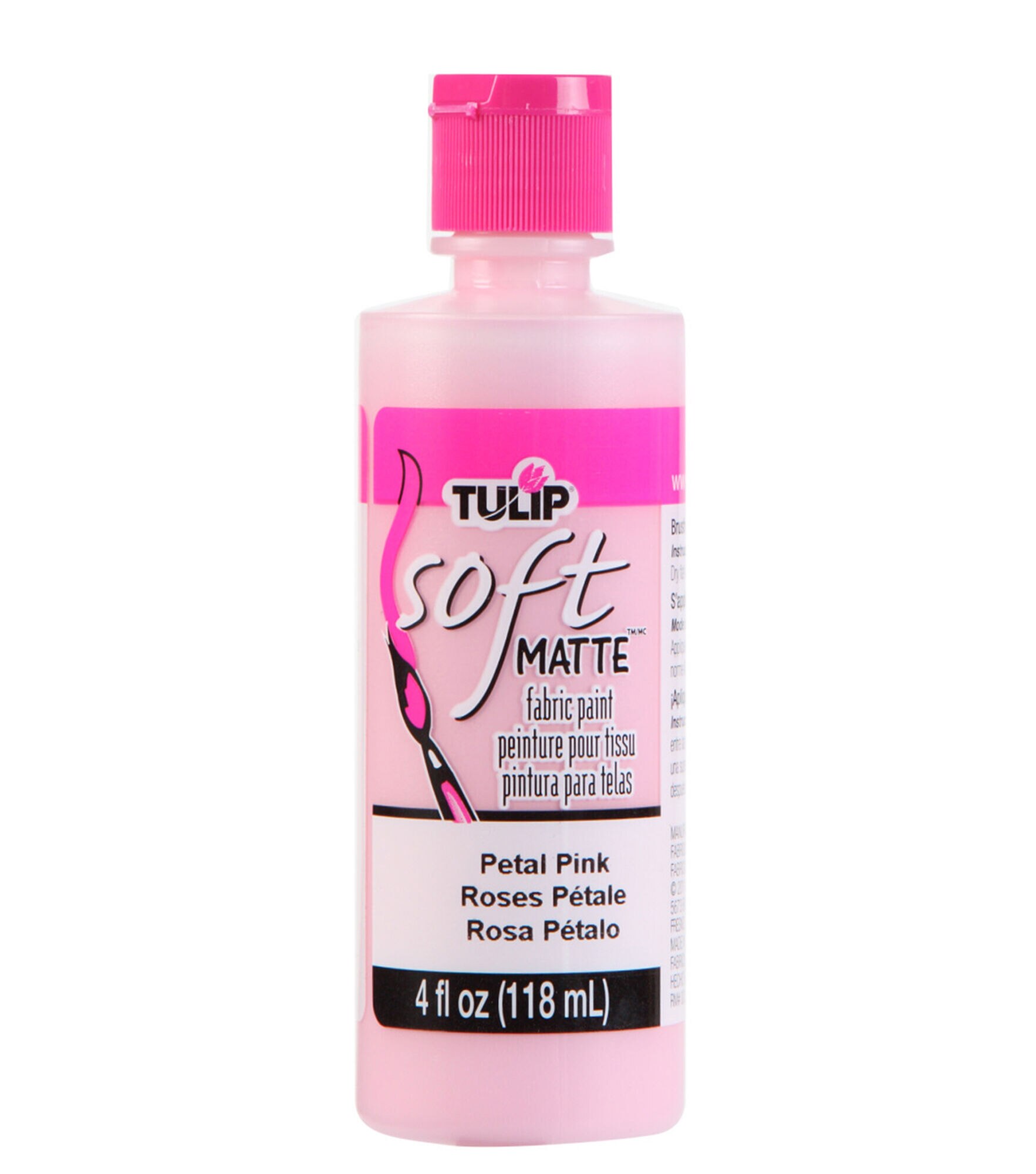 Petal Pink Soft Matte Fabric Textile Paints - BI15788 - Petal Pink Paint, Petal  Pink Color, Tulip Soft Matte Paint, DA6592 