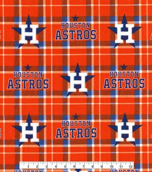 MLB Baseball Houston Astros Throwback Cotton Fabric Priced By The HALF  Yard, From Fabric Traditions NEW, See Description For More Info!