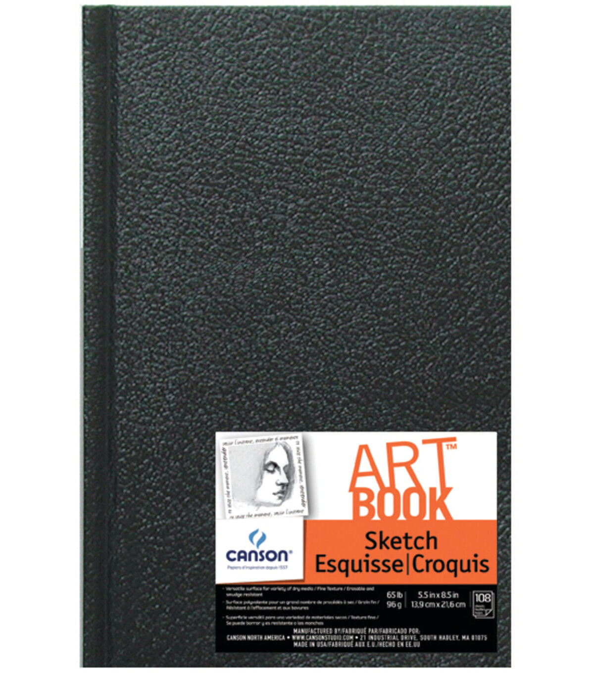 Canson Universal Art Book, Sketchbook, 112 sheets, 96 gr Size Bloc 10,2 x  15,2 cm
