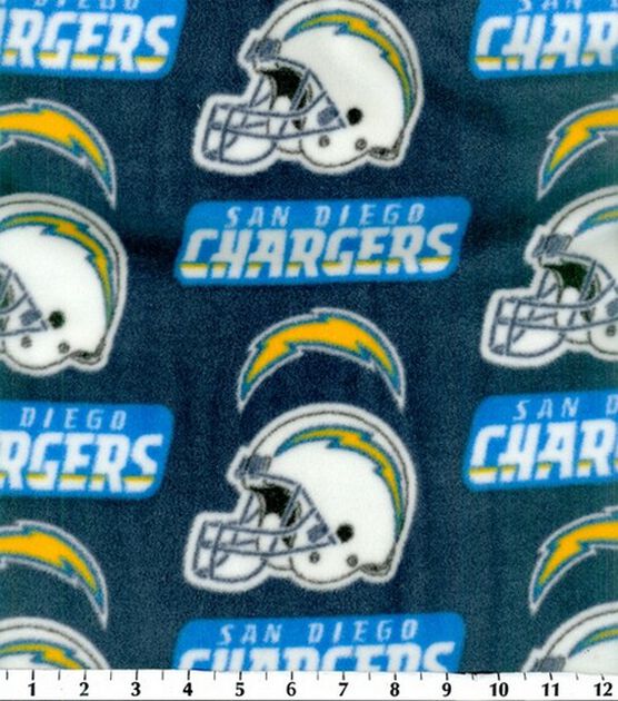 Fabric Traditions San Diego Chargers Fleece Fabric Logo