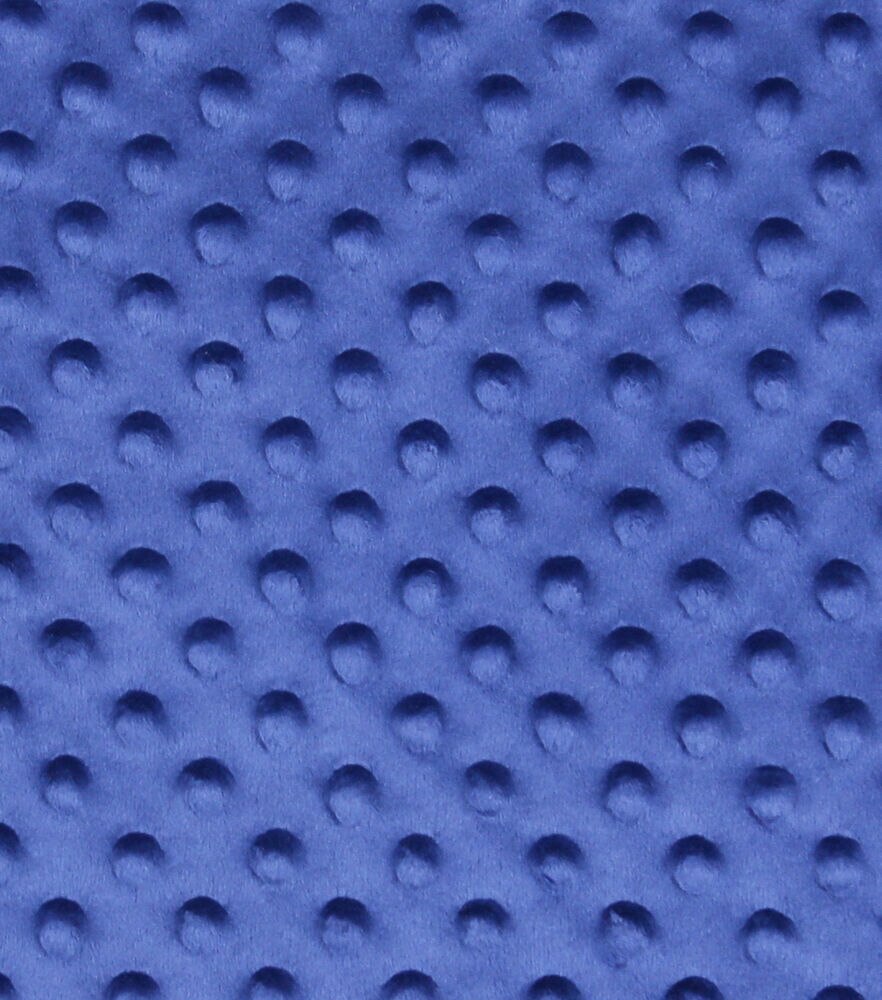 Soft & Minky Fleece Fabric  Dots, Medieval Blue, swatch, image 22