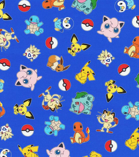Pokemon Friends Tossed Cotton Fabric | JOANN
