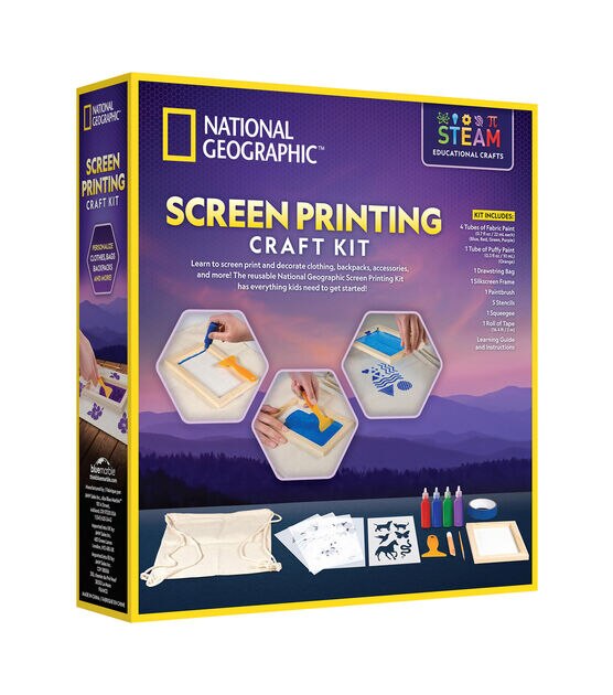 National Geographic 16ct Screen Printing Craft Kit, , hi-res, image 2