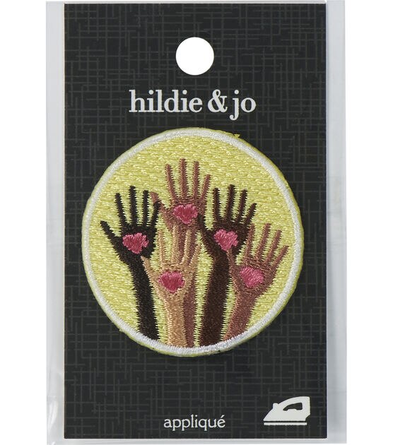 hildie & Jo 3 Reversible Sequin Heart Patch - Iron on Patches & Appliques - Crafts & Hobbies