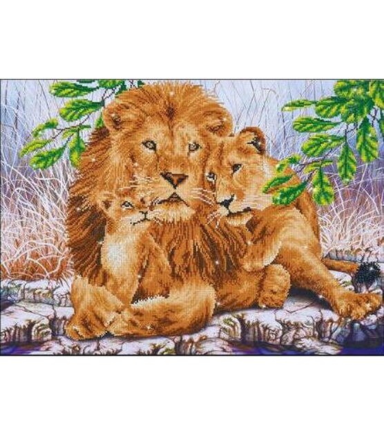 Diamond Dotz 27" Lion Family Facet Art Kit