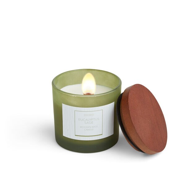 Eucalyptus Wooden Wick Candle - Jackpot Candles