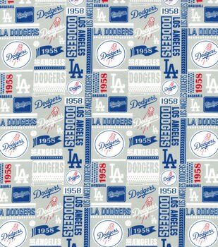 Fabric Traditions MLB Pink Los Angeles Dodgers Fabric