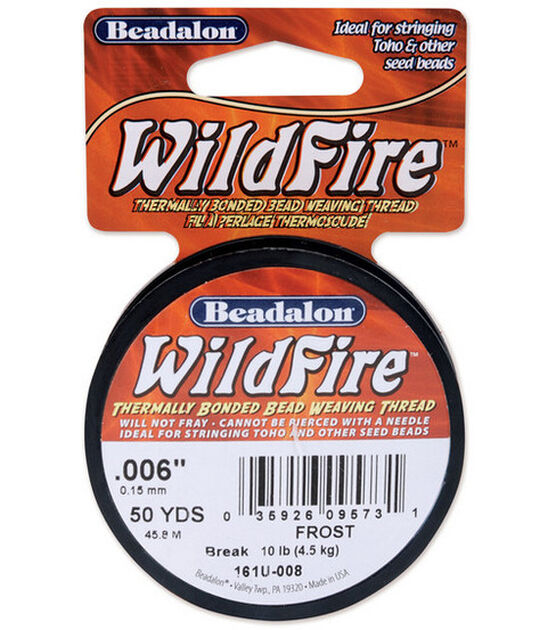 Beadalon Wildfire Bead Thread .15mm 50yd Beige