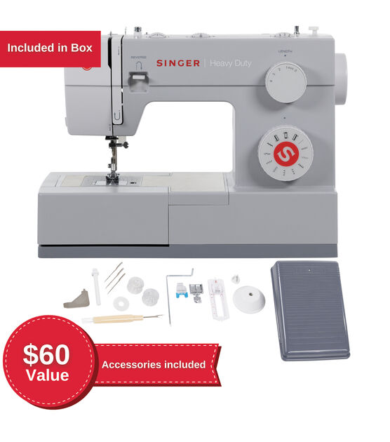 Singer 4411 Sewing Machine (with desk and sewing accessories
