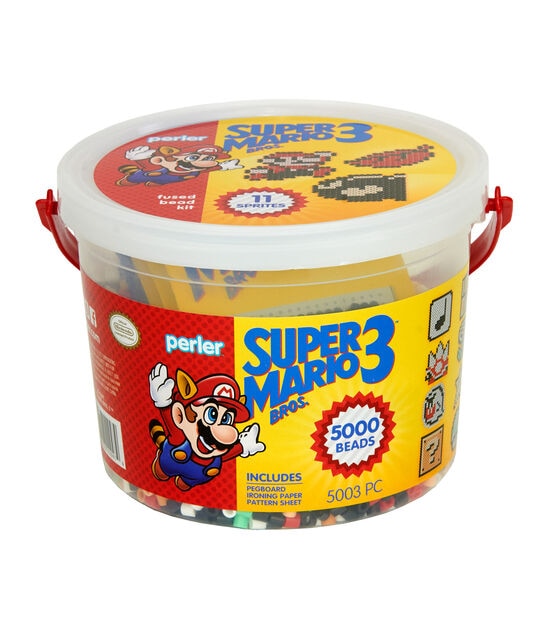Perler 5003ct Super Mario Bros 3 Small Bucket Bead Activity Kit