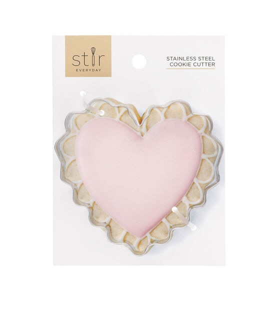Shenmeida Heart Cookie Cutter Set - 10 Pieces- Heart Shaped Cookie Cutters,  Stainless Steel Biscuit Pastry Cutters 