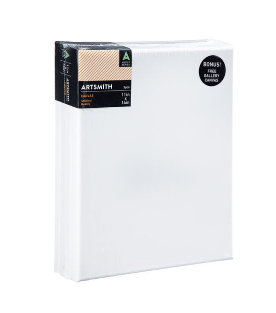 18 x 24 Black Cotton Value Canvas 2pk by Artsmith