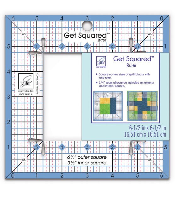 June Tailor Get Squared Ruler 6-1/2"