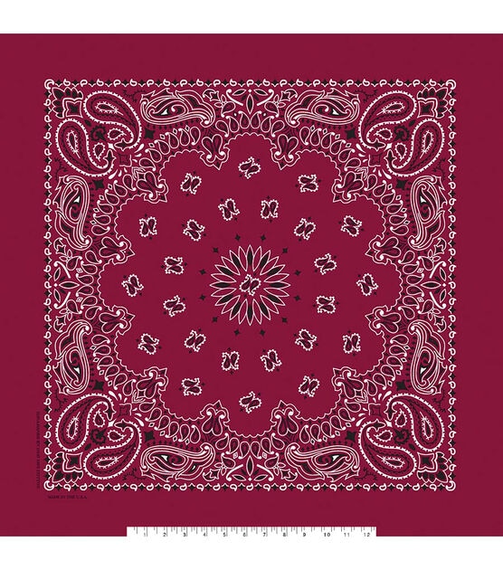 22" x 22" Cotton Paisley Bandana, , hi-res, image 14