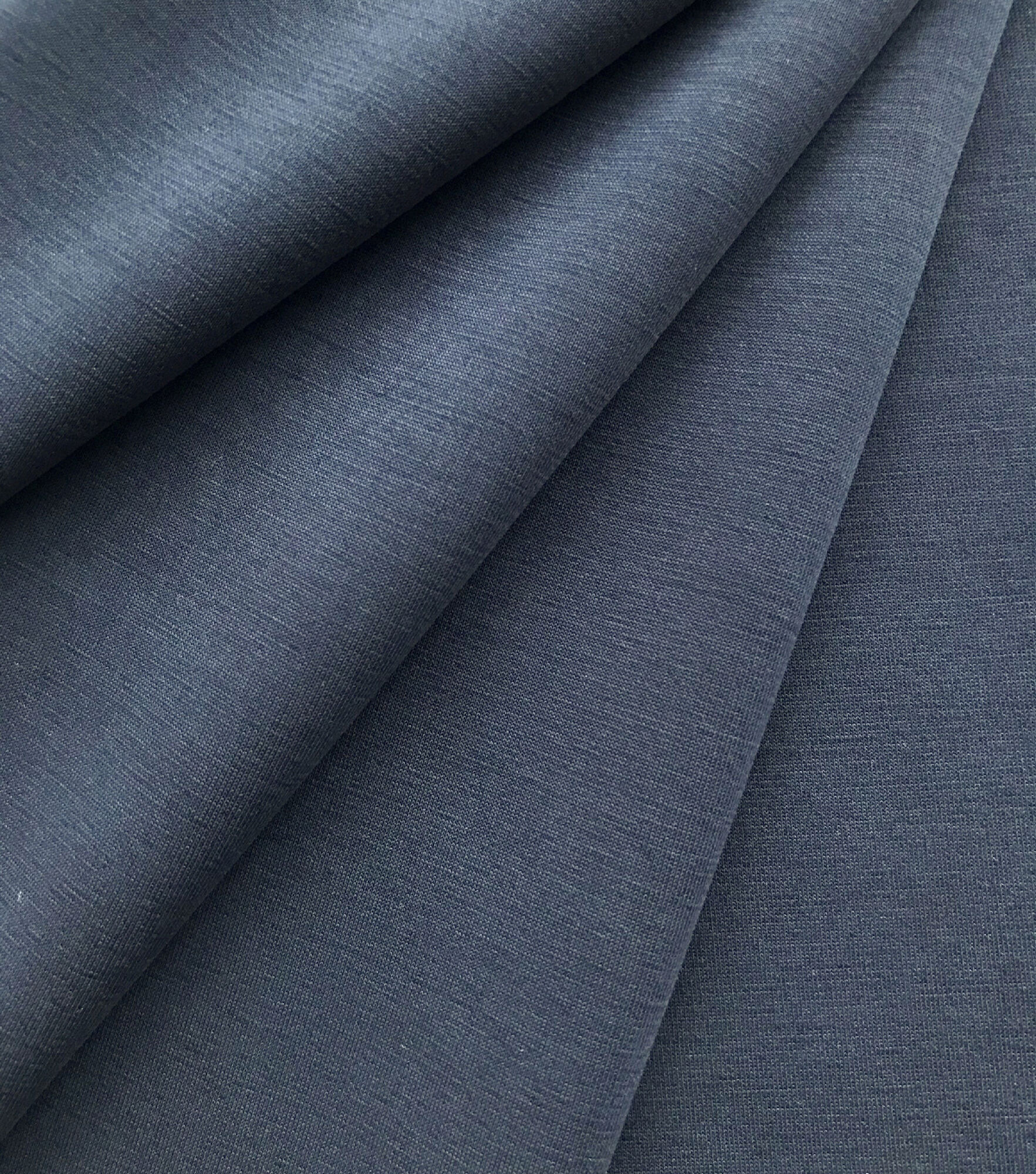 Solid Modal Blend Knit Fabric, Blue, hi-res