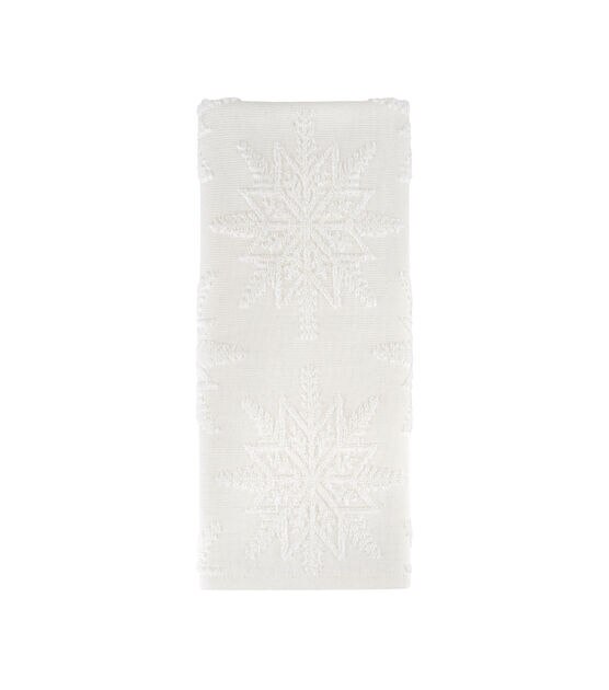 Hello Snowflakes Winter Kitchen Towels Dish Towels, 18x26 Inch Christmas  Beige