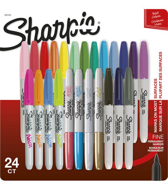 Sharpie Mixed Set Neon Metallic Core 24pc