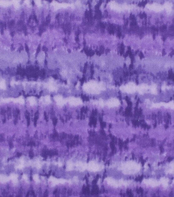 Purple Tie Dye Anti Pill Fleece Fabric