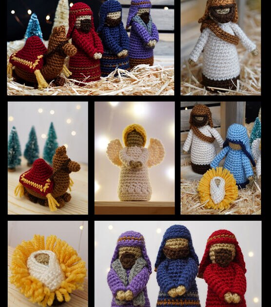 Leisure Arts Christmas Crochet Nativity Kit