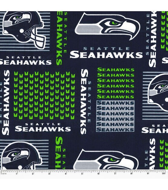 Seattle Seahawks Cotton Fabric 58' - Patch