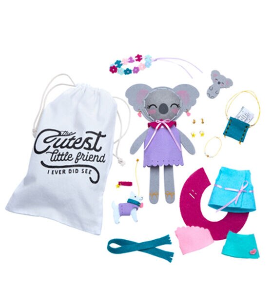 Play Monster 97pc Make A Friend Koala Sewing Craft Kit, , hi-res, image 2