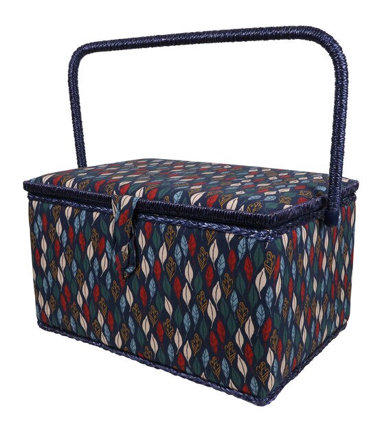 SINGER Extra Large Autumn Leaf Sewing Basket, , hi-res, image 3