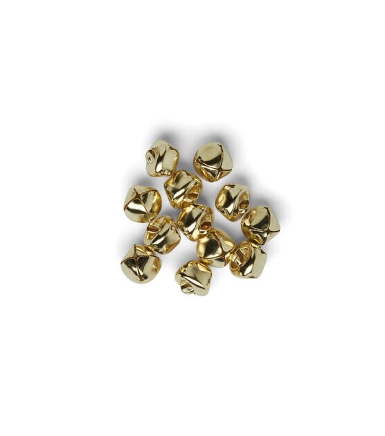 Homeford Metal Jingle Bells, Gold, 1-Inch, 18-Piece