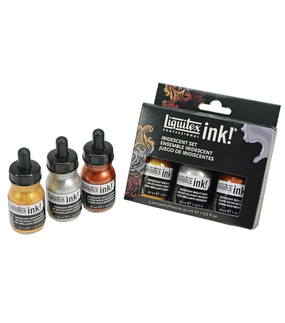 Liquitex Professional Acrylic Ink! Set 3 Colors Iridescent