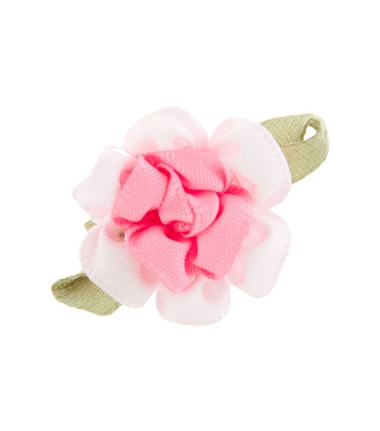 Offray Ribbon Accents Two Tone Light Pink Flower 4pcs, , hi-res, image 2