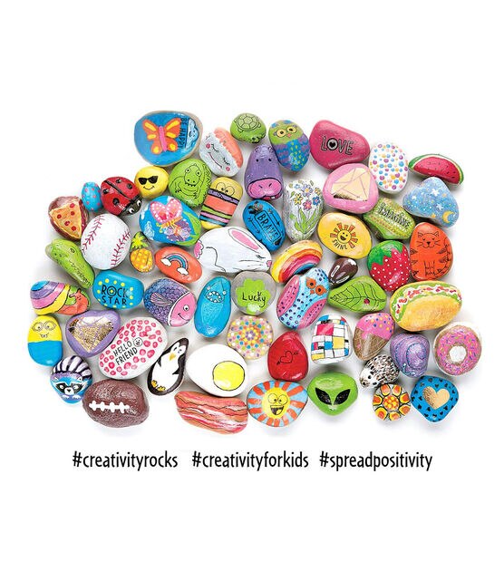  Creativity for Kids Hide and Seek Dot A Rock: Paint and Hide 10  Mandala Rocks - Rock Painting Kits for Ages 6-8, Kids Craft Kit : Toys &  Games