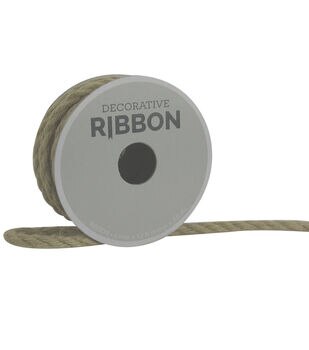 Decorative Ribbon 1.5 Solid Linen Ribbon Natural