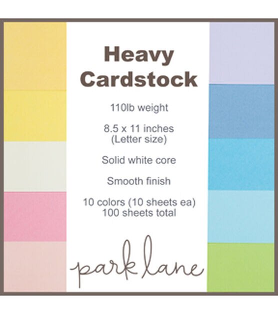 Park Lane 58 Sheet 12 x 12 Pastel Cardstock Paper Pack - Cardstock - Paper Crafts & Scrapbooking