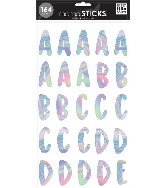 Mambi Sticks Me & My Big Ideas Stickers - 2 Packs Letters & Numbers - New  Sealed