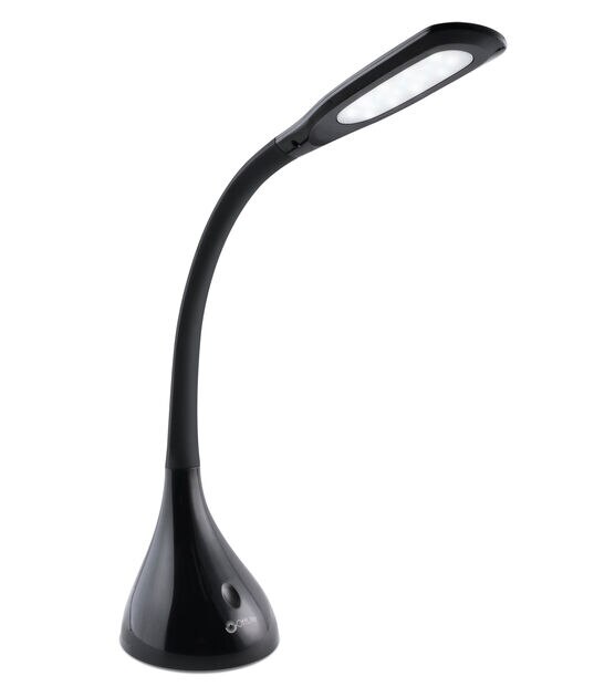 OttLite 24" Black Creative Curves Touch LED Desk Lamp, , hi-res, image 2
