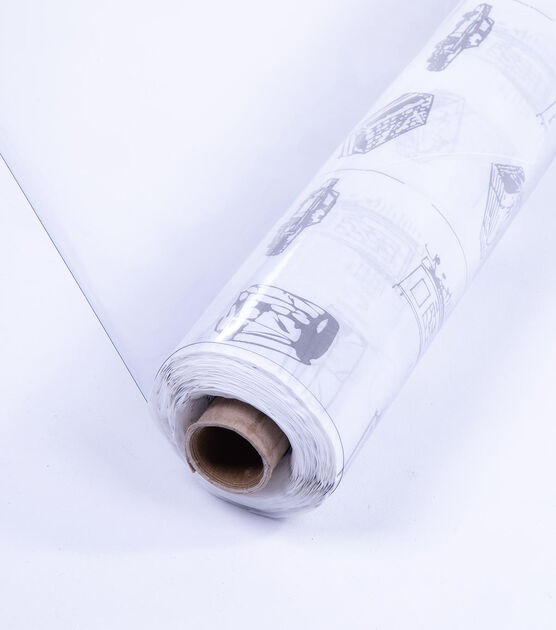 60-Gauge Clear Vinyl Multipurpose Fabric - 54-Inches Wide - 1-20 Yard Rolls  - Thickest Gauge Available (10 Yards)