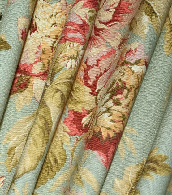 Waverly Upholstery Fabric Fleuretta Mist, , hi-res, image 2