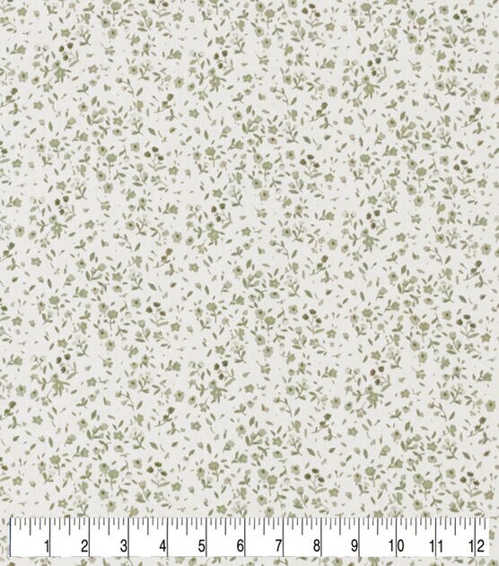 Sage Floral Quilt Cotton Fabric by Keepsake Calico, , hi-res, image 3