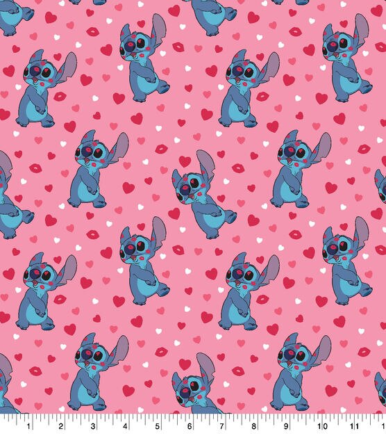 Stitch Kisses Valentine's Day Cotton Fabric