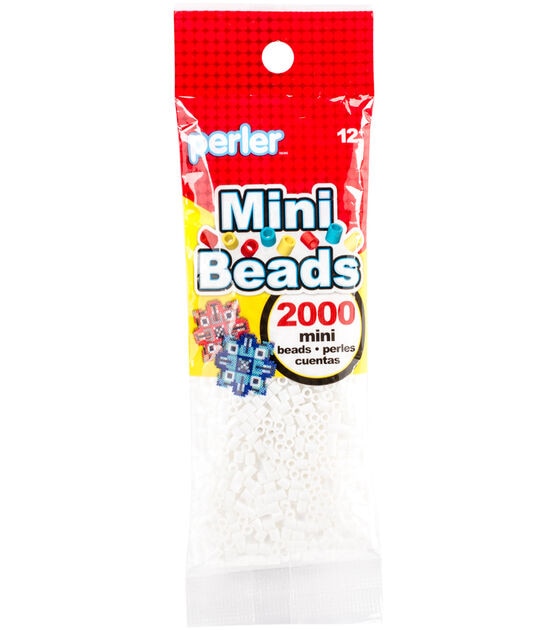 Perler Black Mini Beads for Kids Crafts, 2000 pcs