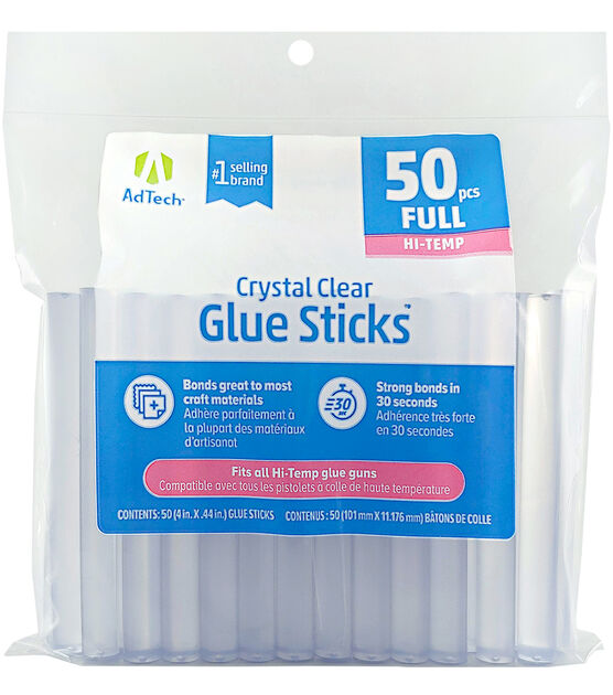 AdTech 4" Hi Temp Hot Glue Sticks 50pc