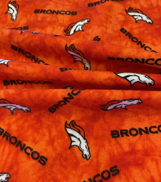 Fabric Traditions Denver Broncos Flannel Fabric 42" Tie Dye, , hi-res, image 2