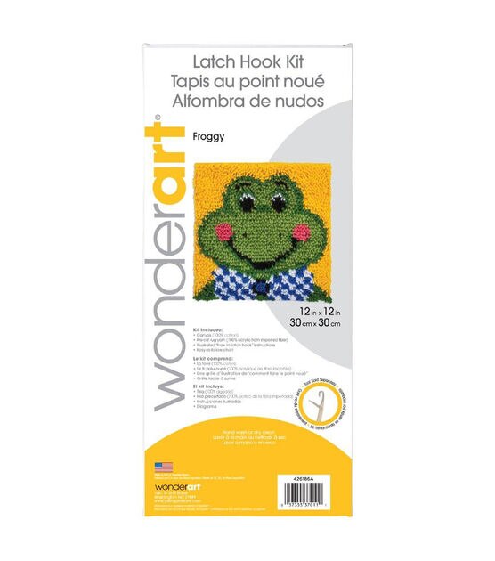 Wonderart Smile Latch Hook Kit, 8 x 8