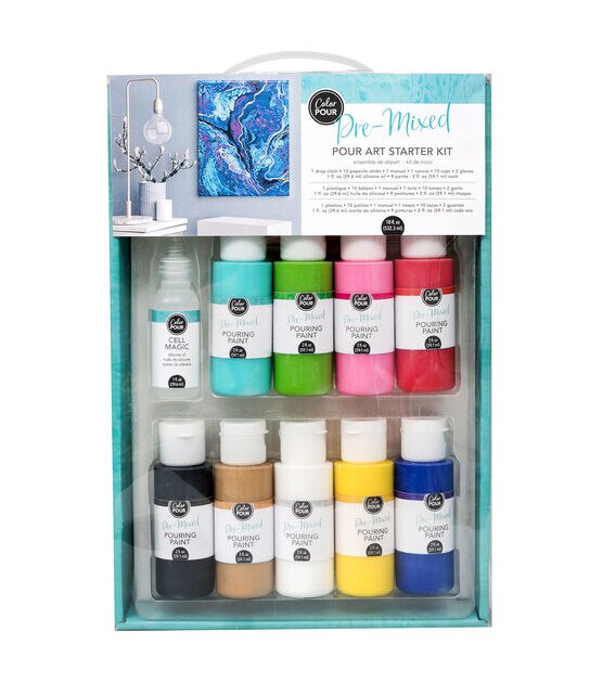 American Crafts Color Pour Pre Mixed Starter Kit