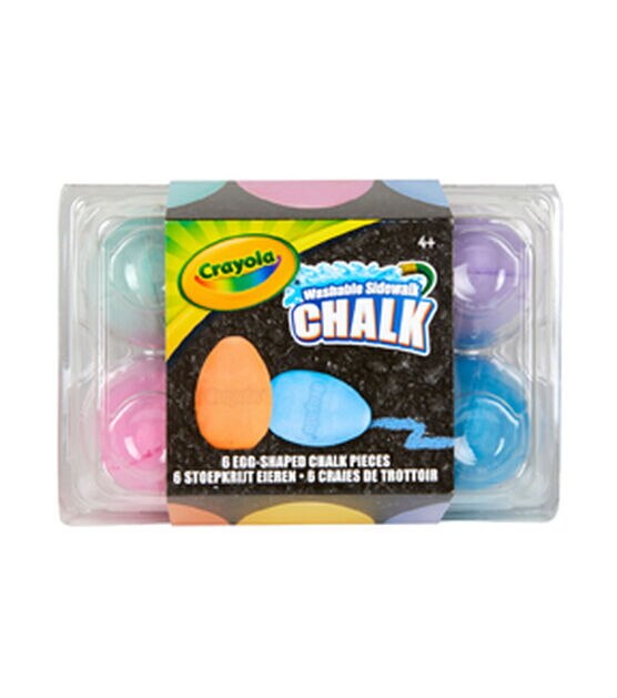 Crayola 6ct Egg Sidewalk Chalk