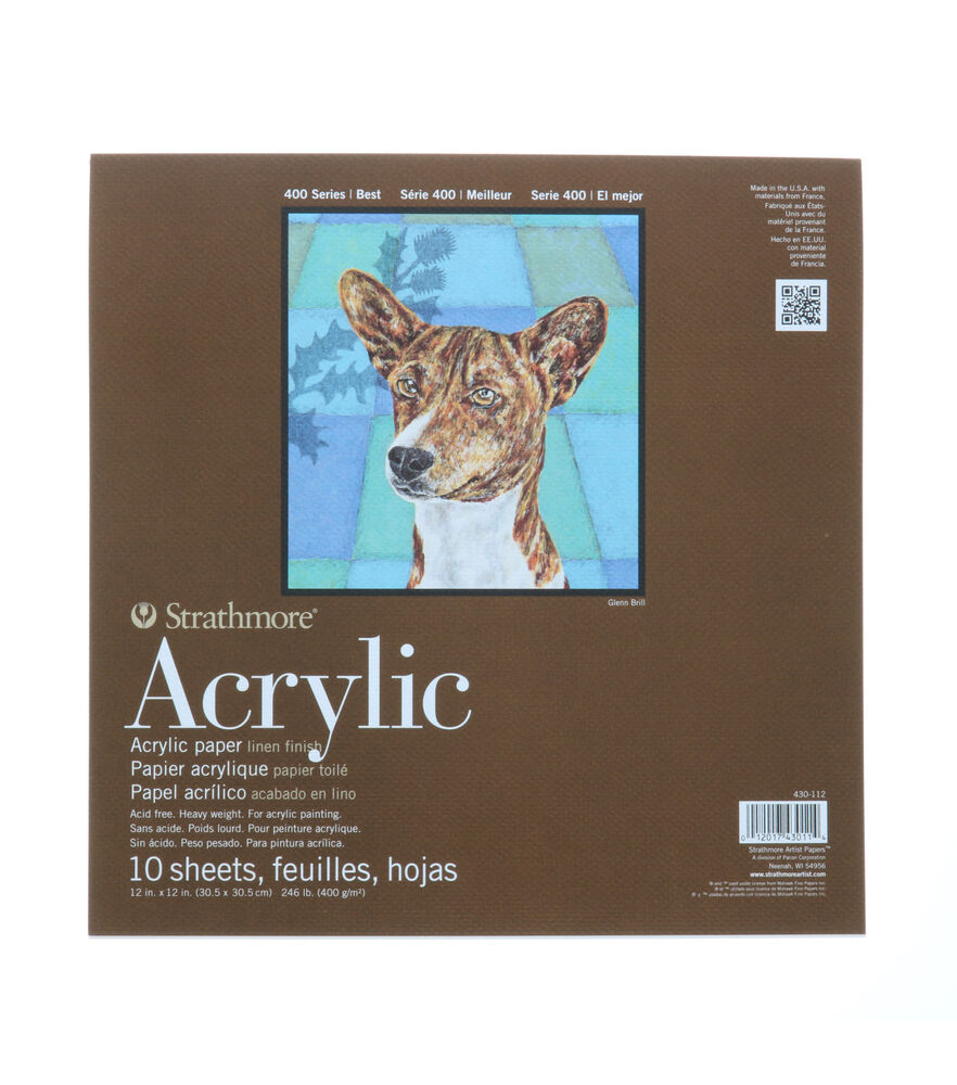 Strathmore Acrylic Paper Pad 400 Series, 12x12, swatch