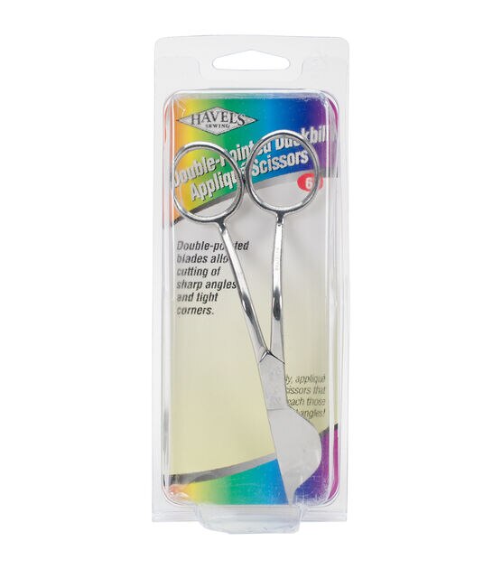 Havel's™ 5.5 Pointed Tip Multi-Angled Duckbill Applique Scissors