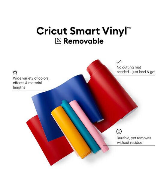 Cricut 13" x 12' Removable Smart Vinyl Roll, , hi-res, image 2