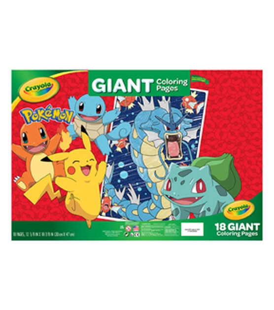 Crayola Giant Coloring Pages - Pokémon - Shop Books & Coloring at H-E-B