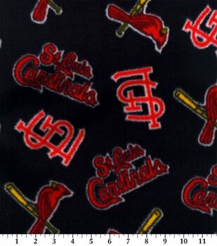 Fabric Traditions St. Louis Cardinals Flannel Fabric Tie Dye